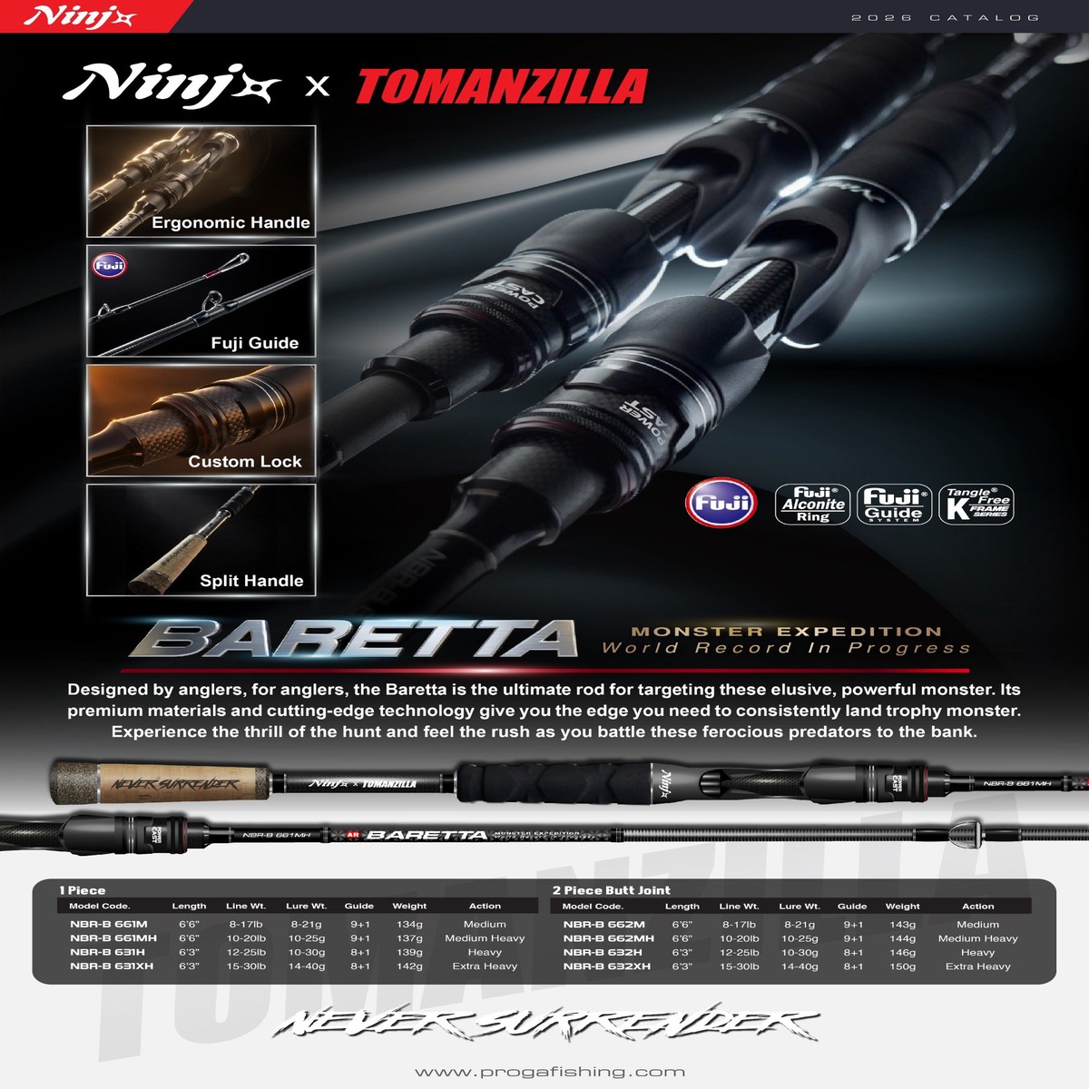 (PRICE w/o GST) - NINJA BARETTA BC ROD
