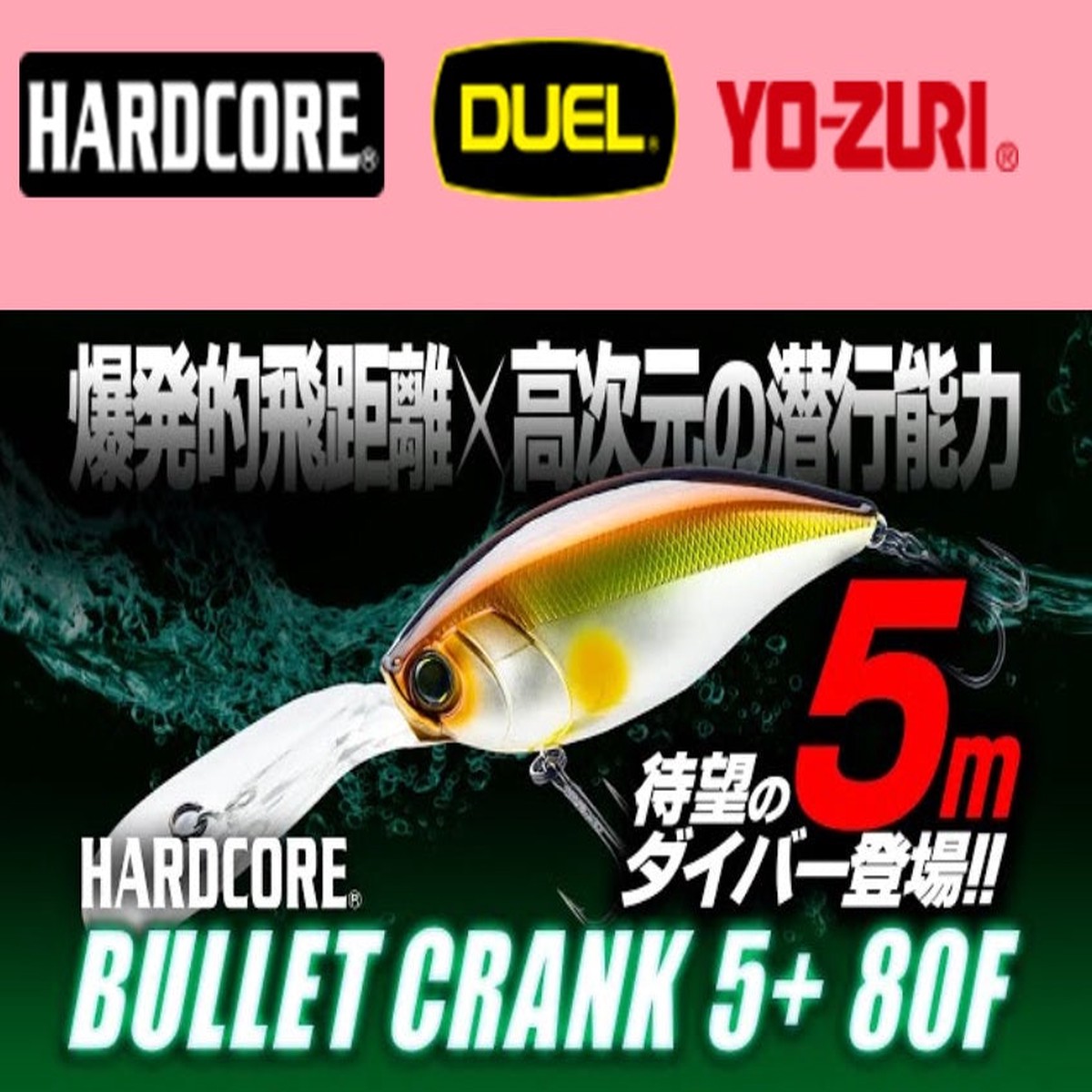 (PRICE w/o GST) - HARDCORE BULLET CRANK 5+ 80F (R1421)